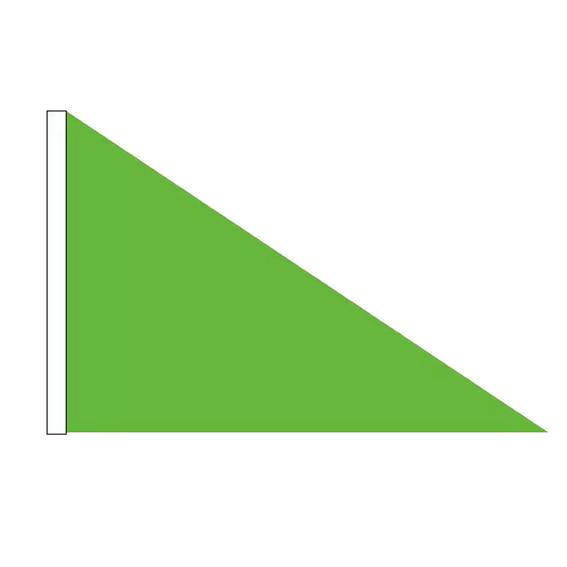 E-Commerce direct supply triangle flag earthwork small red flag project outdoor plug-in ground flag factory direct delivery