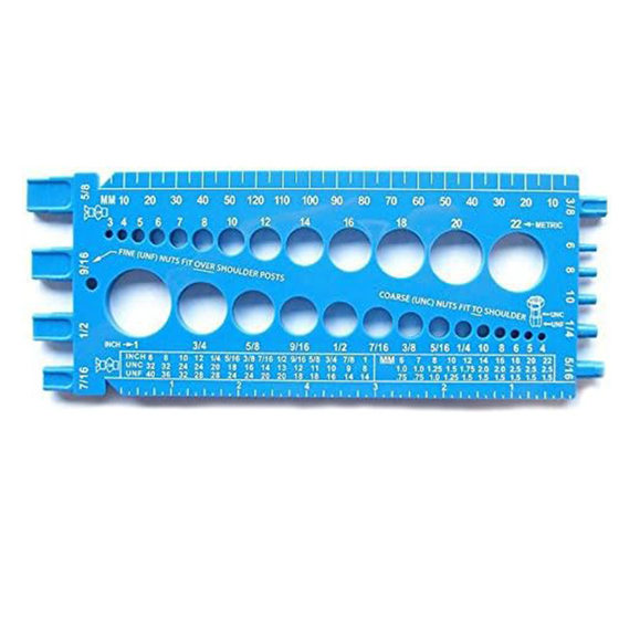 Cross Border Multifunctional Portable Screw Nut Gauge Measuring Ruler Nut Bolt Thread Gauge Batch