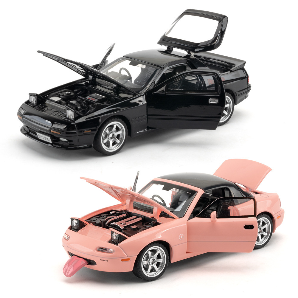 Alloy car model 1:32 off-road family car sports car pull back toy car music model ornaments a generation of hair
