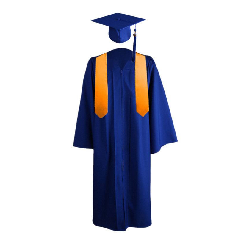 Cross-border European and American academic clothing suit undergraduate master's degree graduation clothing with flat shawl factory outlet