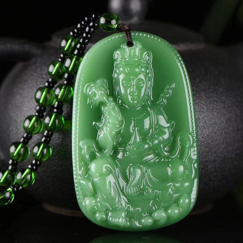 10 yuan model stall supply Jasper necklace sweater chain Guanyin Buddha Dragon brand thousand hands Guanyin brave with bead chain