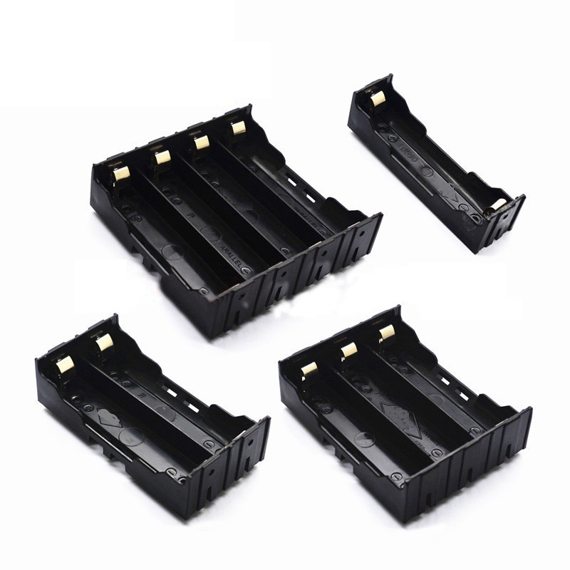 18650 lithium battery 3.7V plug battery box with pin type 1/2/3/4 battery holder PCB