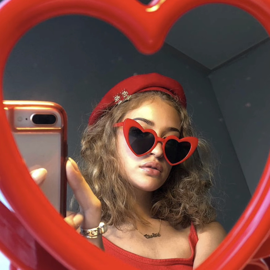 Новые солнцезащитные очки Love Party трансграничная Мода Персиковое сердце солнцезащитные очки оптом