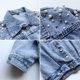 2023 Spring and Autumn New girls' Denim coat children's clothing Korean fashion baby girls' fashionable fashionable Denim jacket fashion