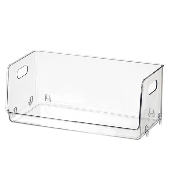 Desktop Transparent Mug Tea Cup Finishing Storage Box Stacked Coffee Snack Finishing Skin Care Shelf