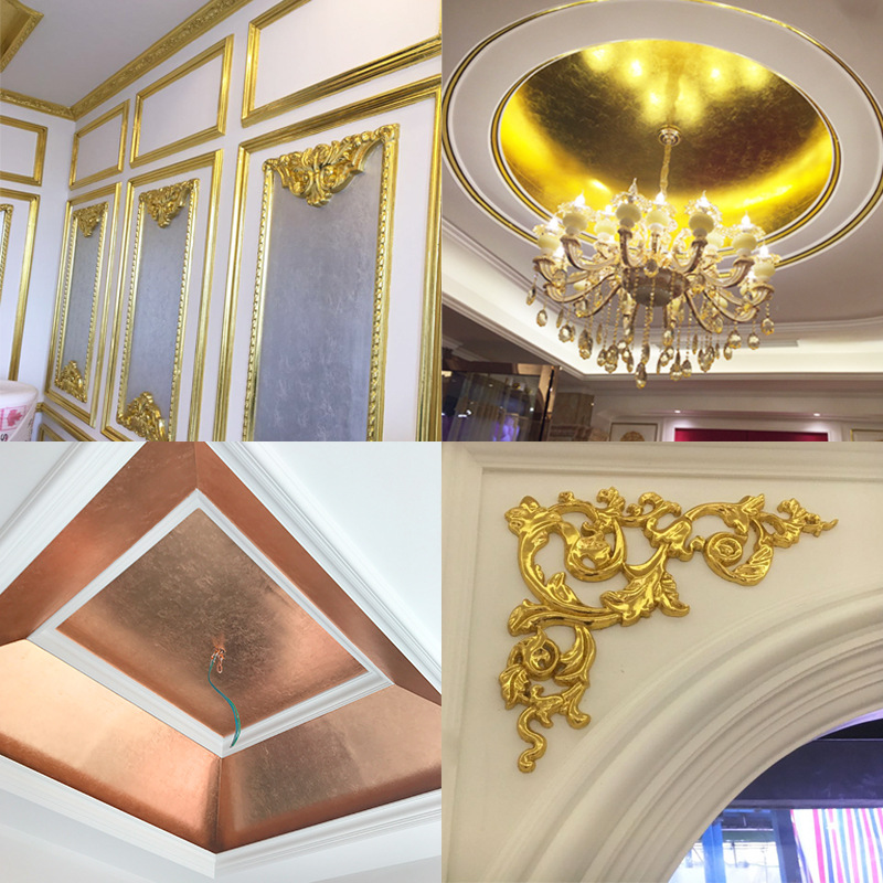 [Flat Taiwan Gold Foil 9cm/14cm] Factory Direct Supply Decoration Top Nail Art Decoration Gold Foil Paper