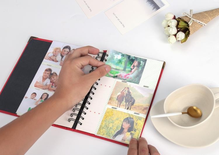 Standard 3 inch photo album large capacity leather coil insert type Polaroid Polaroid photo album Bill business card book 120