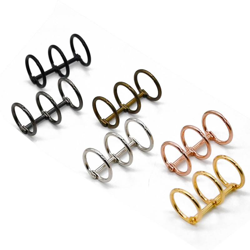 Table Calendar Accessories Three-hole Binding Ring Buckle Hotel Menu Three-ring Learning Materials Test Paper 3-ring Ring Metal