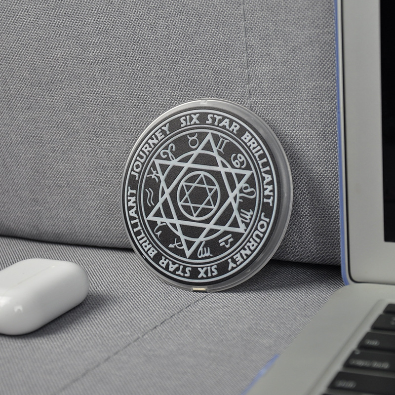 Cross-Border special for magic array 15W wireless charger intelligent fast charging luminous plastic multi-array diagram circular wireless charging