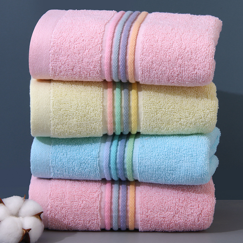 Towel Wholesale Cotton Household Thickened Absorbent Face Wash Cotton Adult Face Towel Polyester Cotton Gaoyang Factory Gift Stall