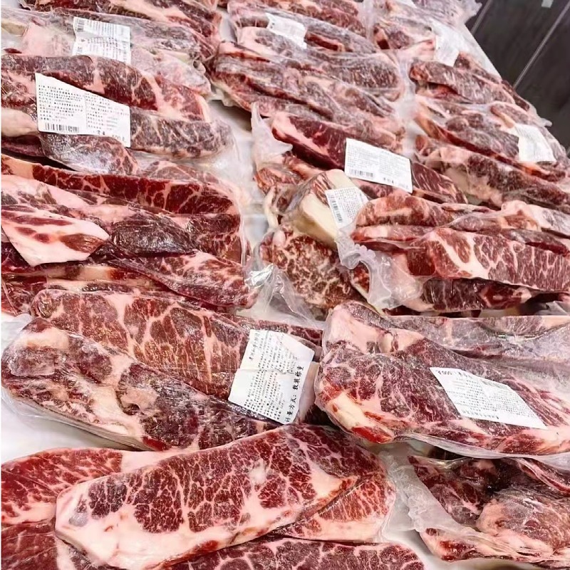Australian Imported M6-M7 Upper Brain Wagyu Original Cut Steak Scraps Grain-Fed Sirloin Snowflake Beef Wholesale