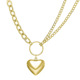 Gold Patchwork Love Necklace