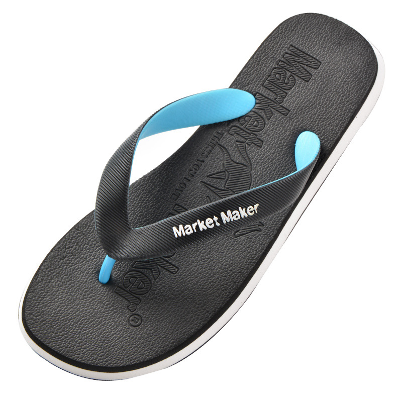 Men's Flip Flops Men's Rubber Flip Flops Outer Wear Sports Beach Non-Slip Wear Eva Flip Flops Slide