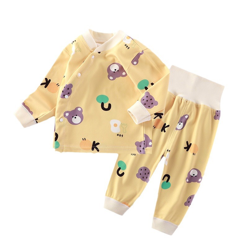 New Children's Velvet Thermal Underwear Baby Baby's Autumn and Winter Autumn Clothes Autumn Trousers Indoor Climbing Clothes for Boys and Girls