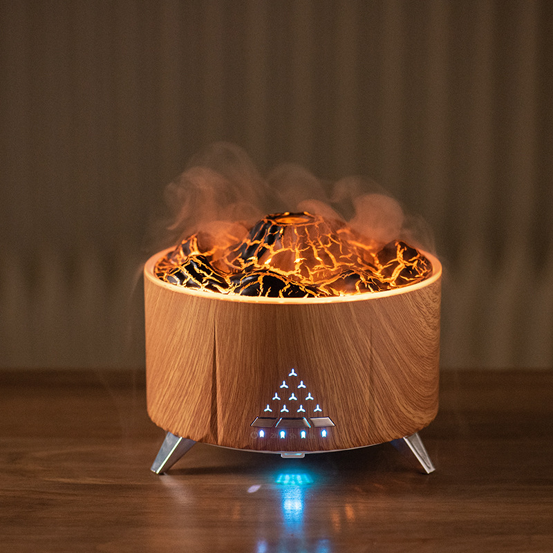 Flame humidifier flame aromatherapy machine household desktop fog volume hydrating spray lamp USB Humidifier