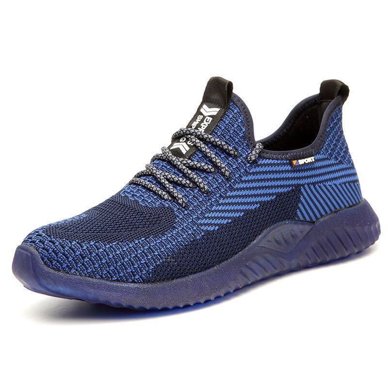 Cross-border Labor Protection Shoes Anti-smashing and Anti-piercing Lightweight Fashion Flying Woven Wear-resistant Anti-slip Deodorant Comfortable Safety Shoes