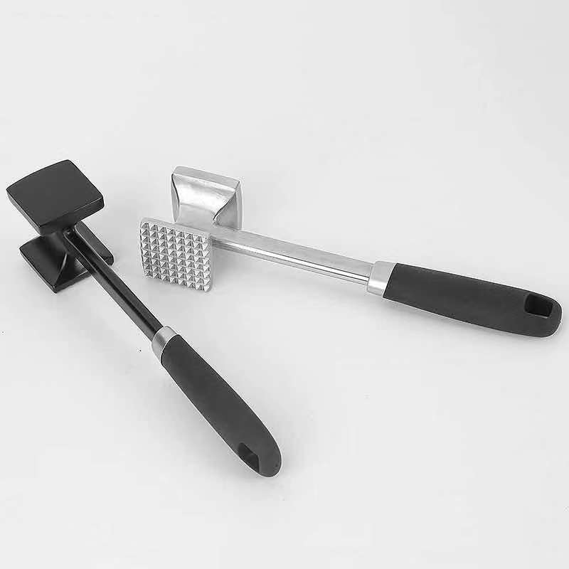 Aluminum alloy double-sided meat hammer solid household hand beef hammer tender steak hammer factory wholesale loose meat tools