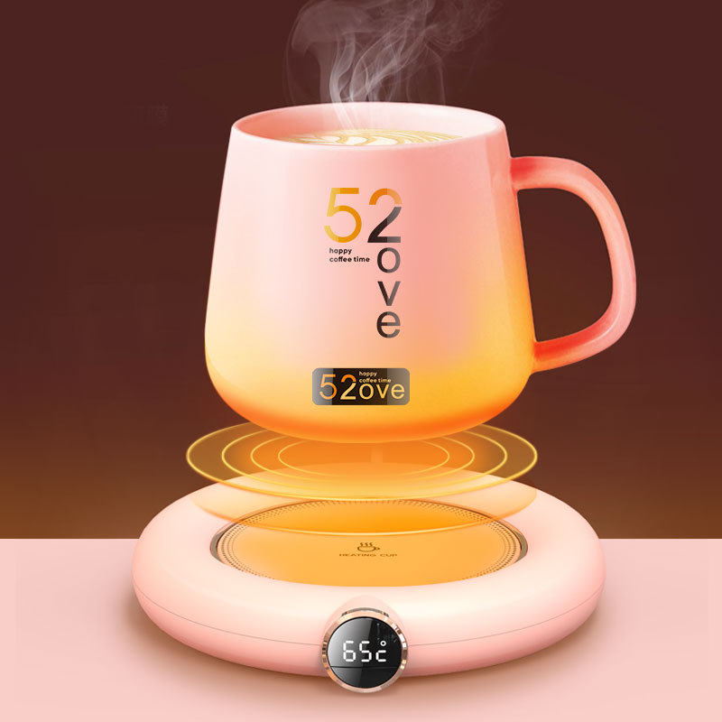 Cross-border new heating coaster 55 degrees three-stage constant temperature coffee insulation base intelligent insulation pad warm Cup