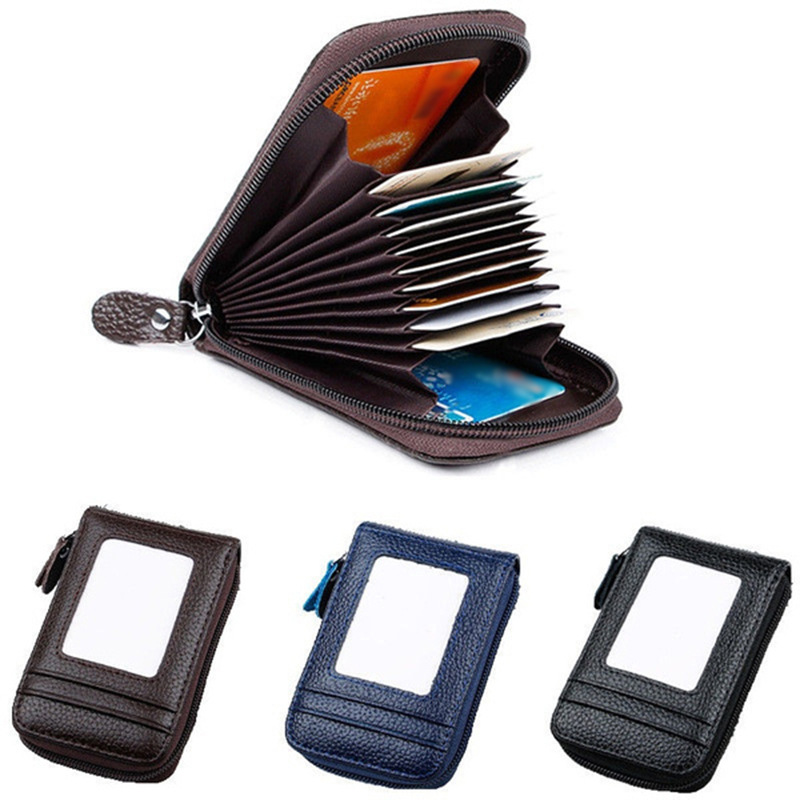 Foreign trade new PU id bag multi-card zipper coin purse card case women's organ card holder