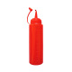 Red whole person squeeze sauce bottle