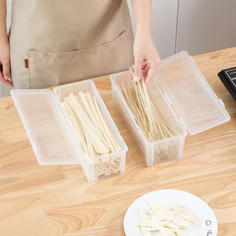 Large-capacity noodle storage box kitchen sealed noodle storage fresh-keeping box noodle box refrigerator storage box