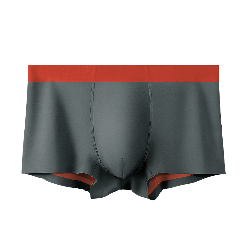 Men's 120 ice silk seamless underwear high-end double-sided boxer comfortable summer thin boys boxer shorts