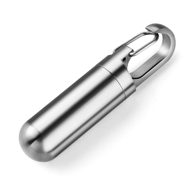 ステンレスシール防水倉庫携帯小薬箱創意掛け収納倉庫keychain pill holder|undefined