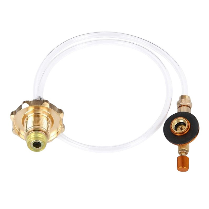 Flat tank high mountain flat gas tank card type long gas tank charging valve liquefied gas bridge converter connecting pipe adapter