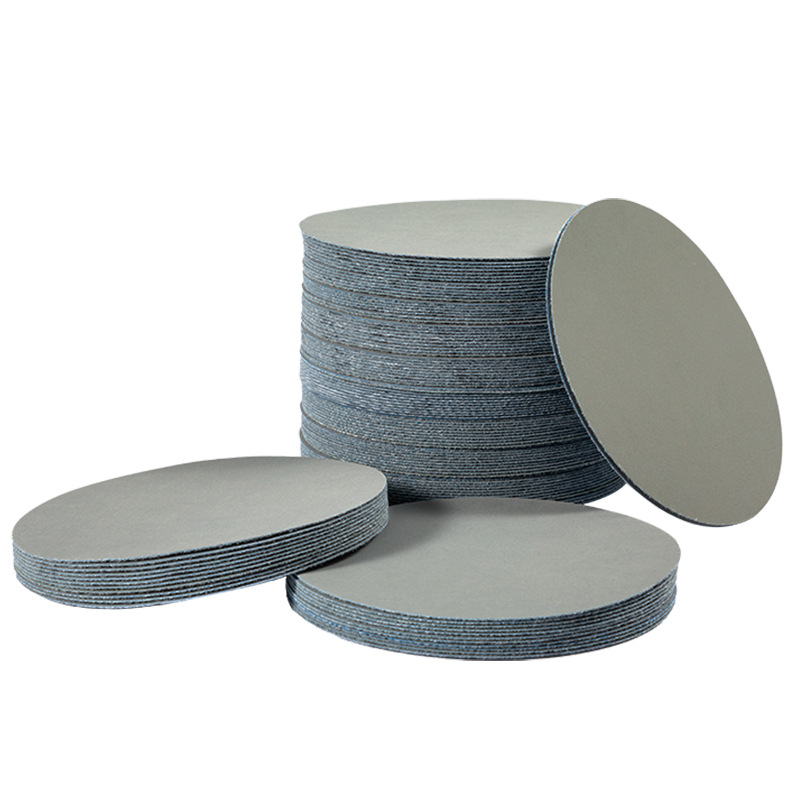 Cross-border 3 inch 75mm flocking sandpaper disc water abrasive paper dry and wet dual-purpose frosted polishing water abrasive paper