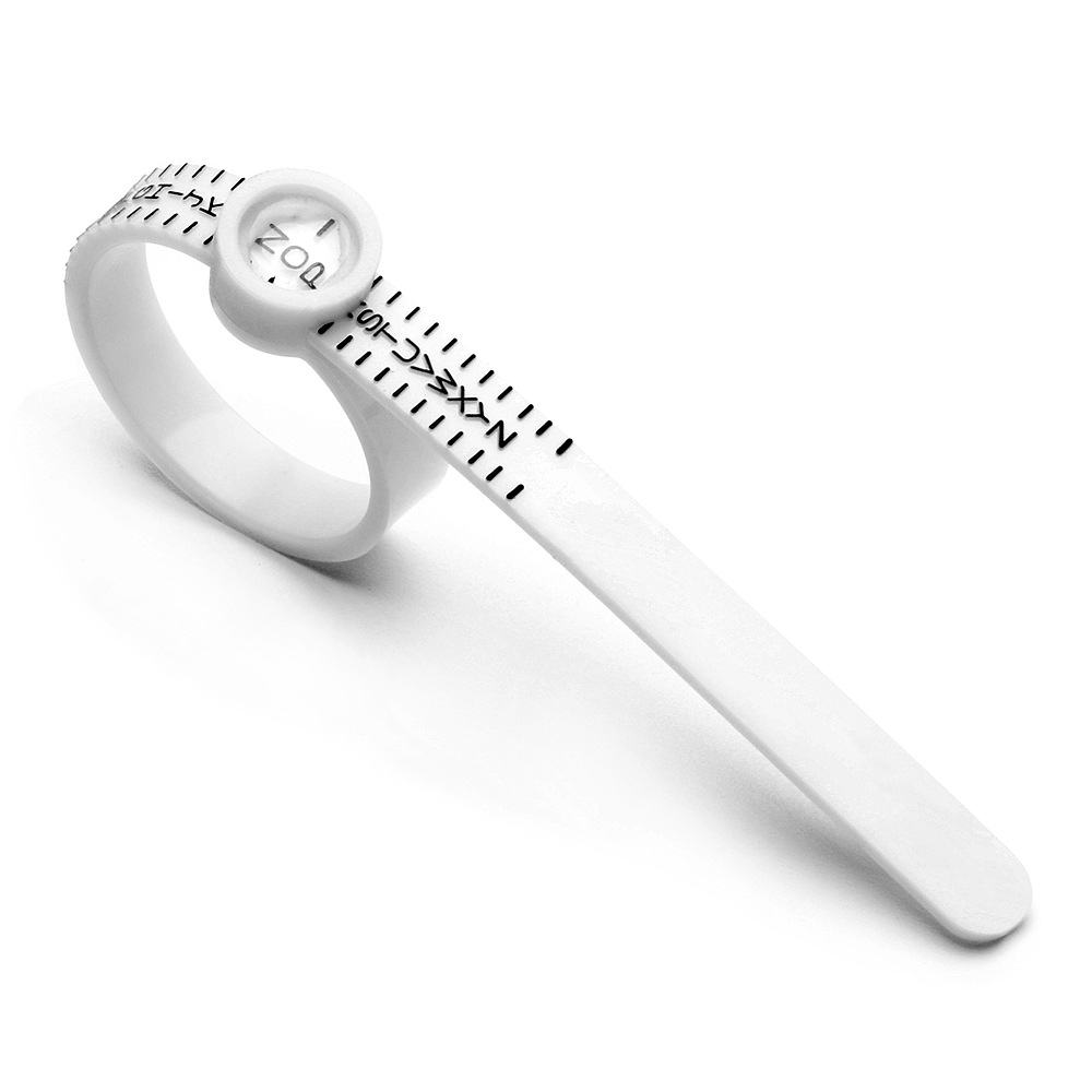 Measuring ring with European degree with magnifying glass soft ruler ring hand inch measuring ring finger circumference size screening ring