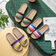 Linen Slippers Spring and Autumn Summer Four Seasons Household Thick Bottom Rattan Straw Summer Men's and Women's Slippers Home Indoor Wholesale