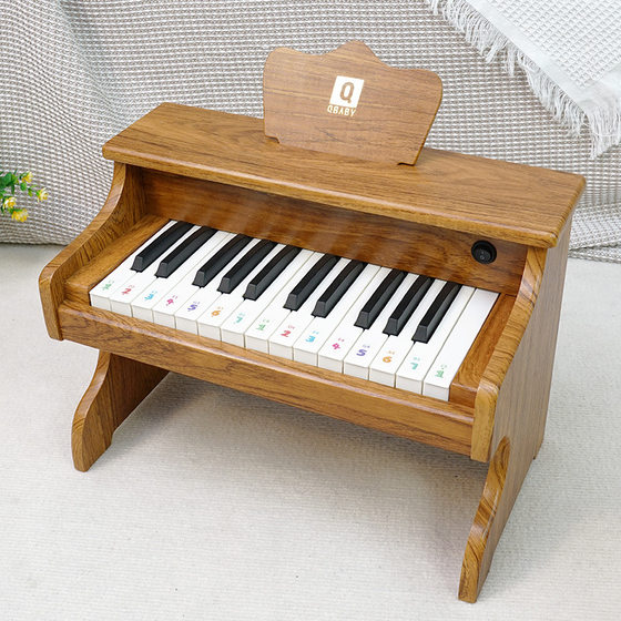 Qiaowa Q BABY children's piano electronic organ toy can play BABY little girl gift male wooden Christmas