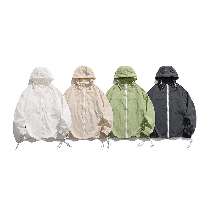 Teenagers Outdoor UV Protection Couple's Sun Protection Clothing Men's Summer Ultra-thin Ice Silk Quick-drying Skin Coat Women