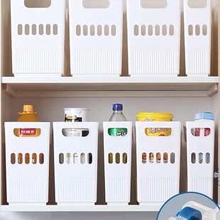 New new Chinese kitchen storage box office folder storage box handle pulley storage basket