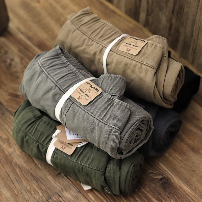 2021 overalls pants men's wear-resistant stain-resistant electric welder wear ankle-tied fashion brand labor protection pants summer overalls single pants