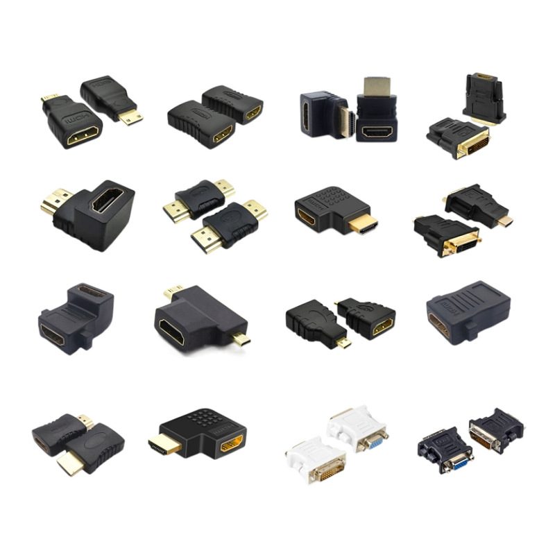 hdmi HD cable adapter 2.0 DVI cable VGA HD male to female elbow extension mini MICRO TV