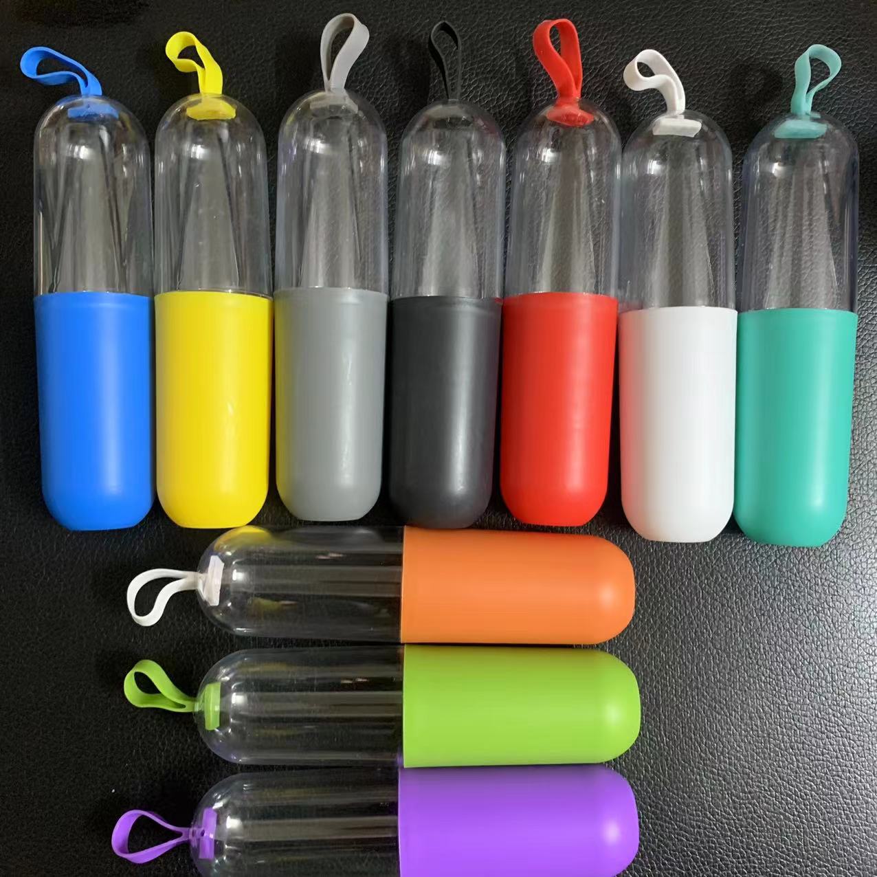 1.2 meters one drag three woven data line capsule gift packaging charging line transparent tube small batch silk screen logo