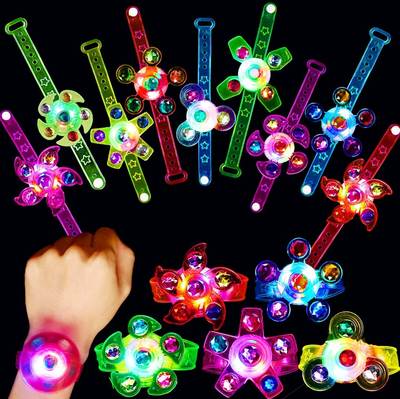 New children's luminous bracelet flash creative rotating top watch flash ring small gifts