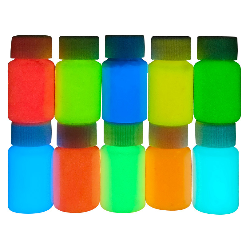 Super bright luminous paint luminous Art paint hand-made model graffiti water-based long-acting fluorescent powder luminous paint wholesale