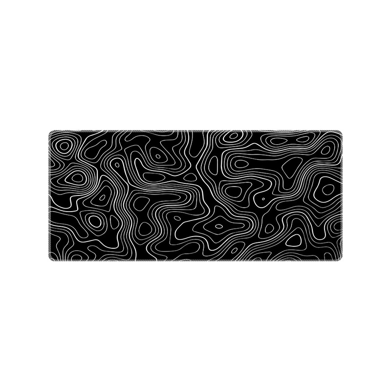 シンプルな白黒マウスパッドの線が大きいです。|undefined