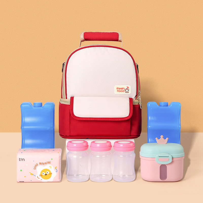 Ice Bag Mummy Bag Cross-border Heat Preservation Bag Multi-functional Shoulder Portable Back Milk Bag Large Breast Milk Fresh-keeping Refrigerated Milk Storage