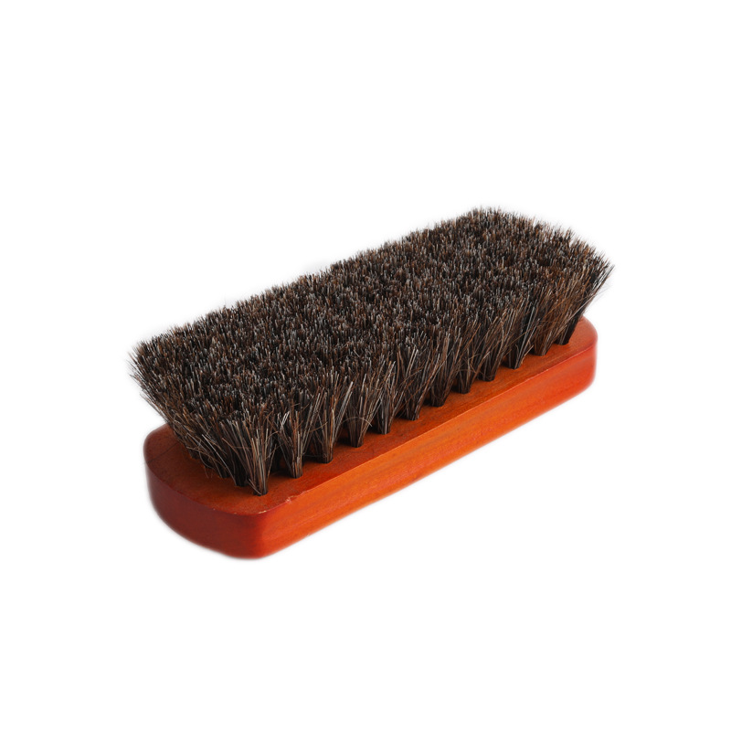 Solid wood soft fur horse hair brush high-end shoe brush clothes brush oil polishing cleaning dust brush Amazon special for hot sale