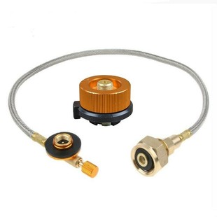 Cross-border export to Russia, Germany, EU outdoor gas furnace head card type long flat gas tank inflation valve adapter