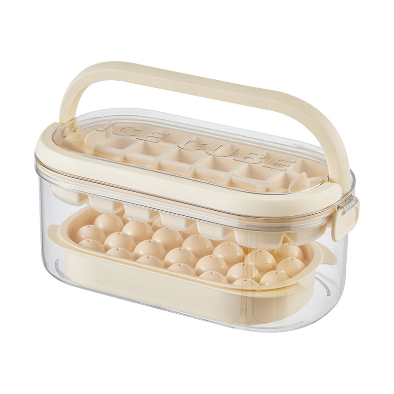 Amazon New Press Ice Cube Mold Ice Cube Ice Box Home Storage Frozen Ice Cube Model Refrigerator Ice Storage Box