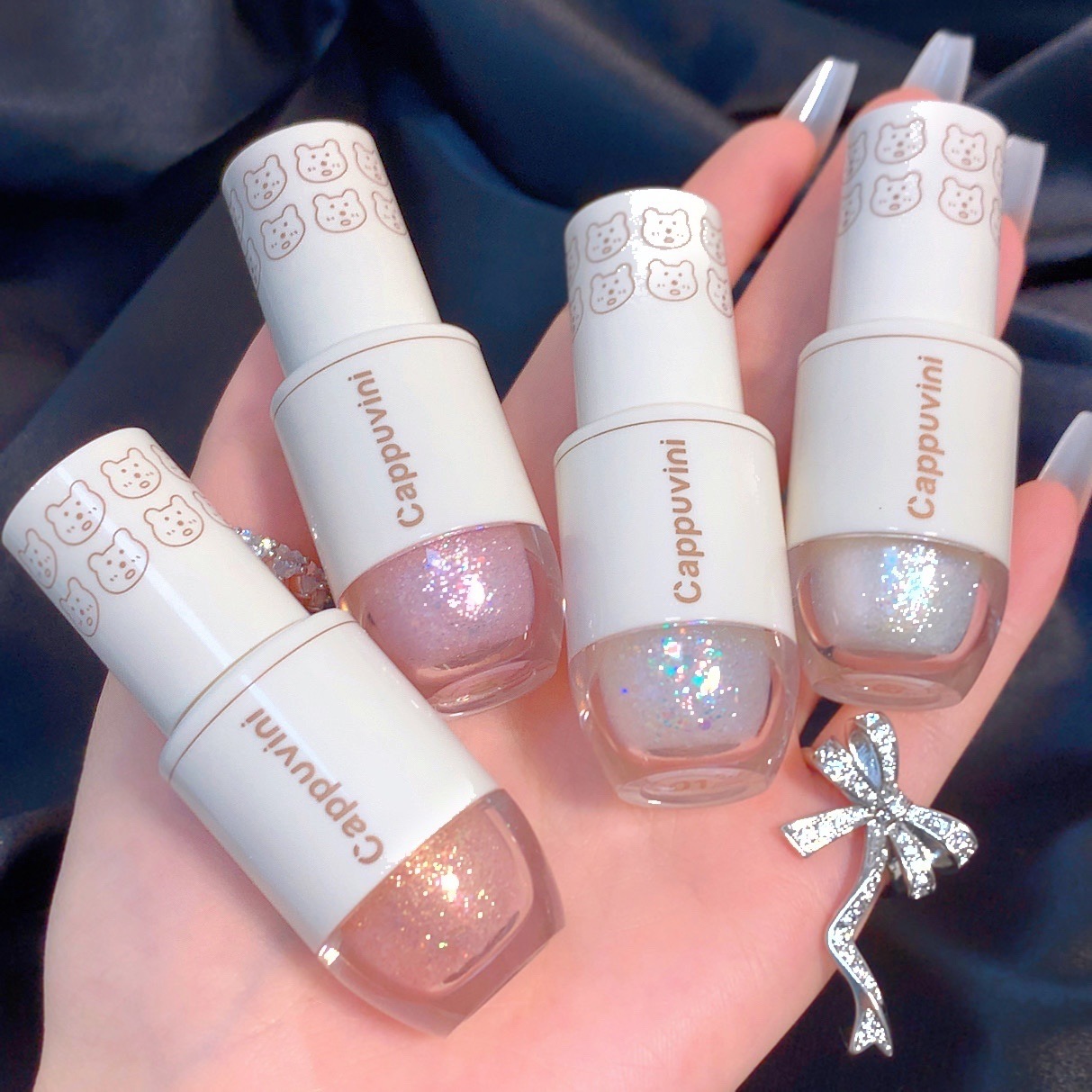 Cappuvini bear bowling liquid eye shadow high gloss glitter Pearl lying silkworm mermaid pearl tears CP53