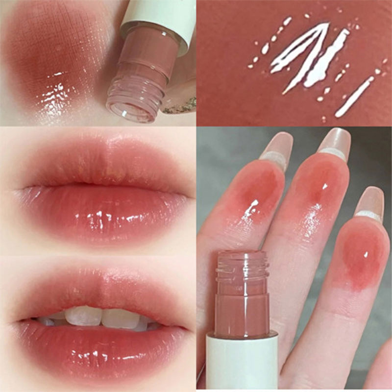 Bear Mirror Lip Glaze Water Glass Lip Gloss Lip Honey Moisturizing Lipstick Student Cheap Doodle
