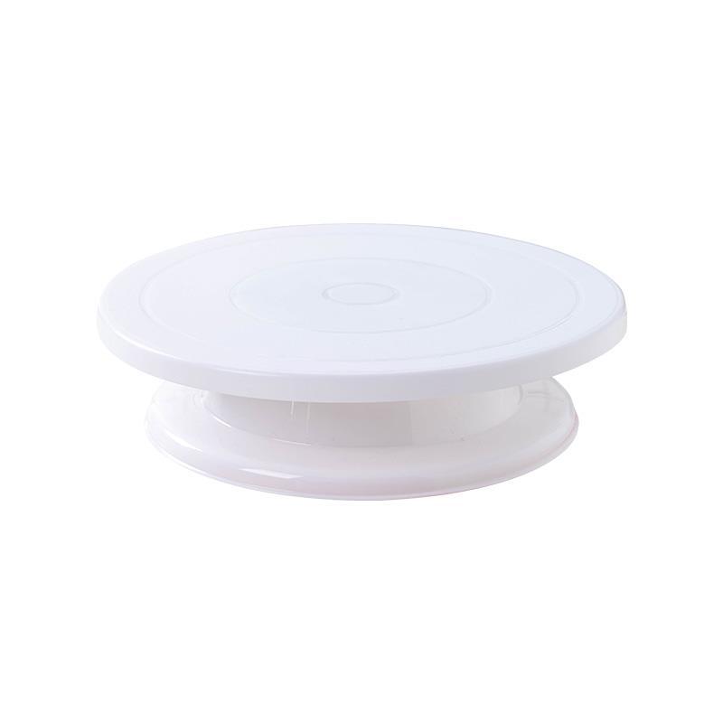 Cake decorating table White Plastic Decorating turntable lightweight stable cake turntable DIY decorating turntable baking tool