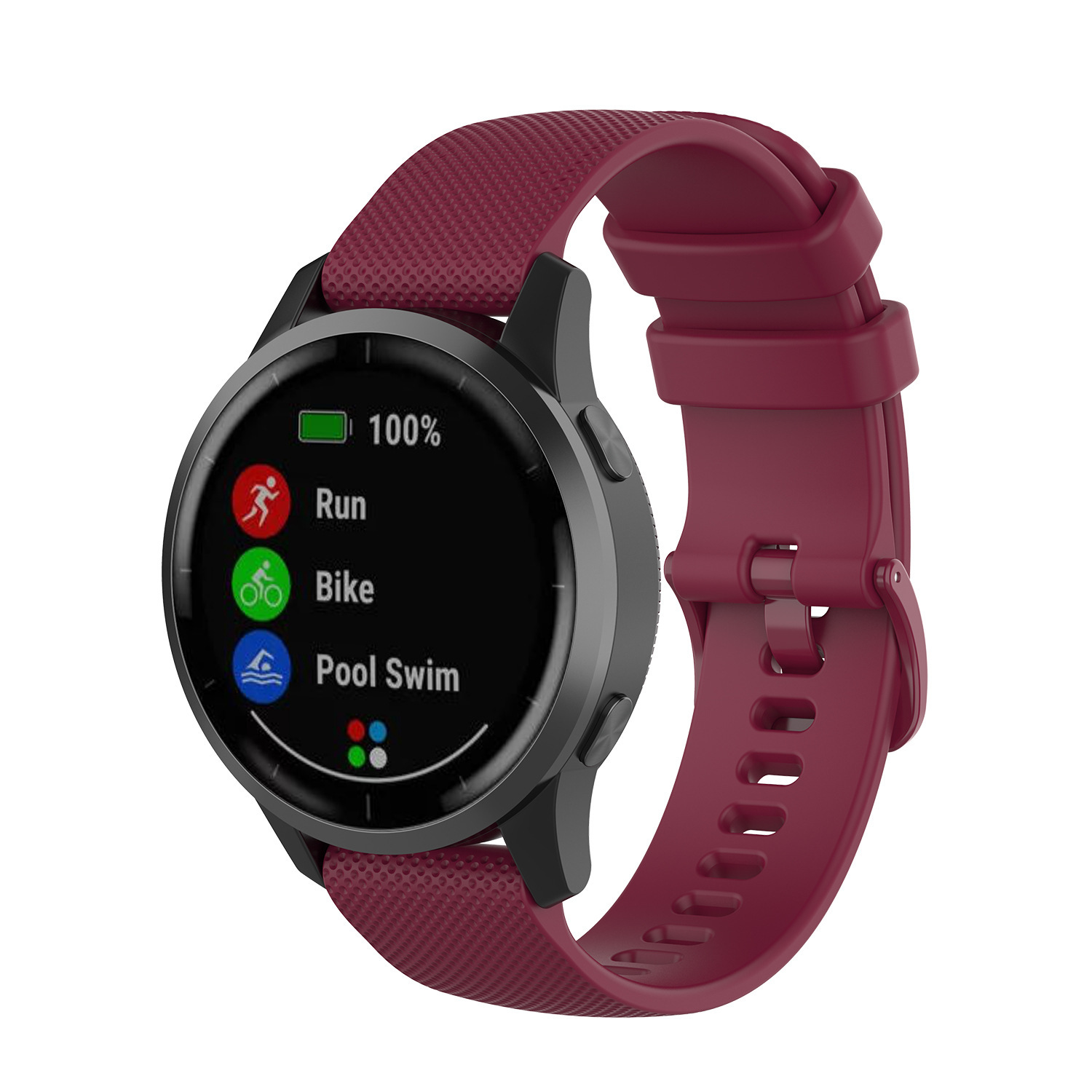 For Jiaming vivoactive4/3 silicone strap Forerunner245/645 small check strap
