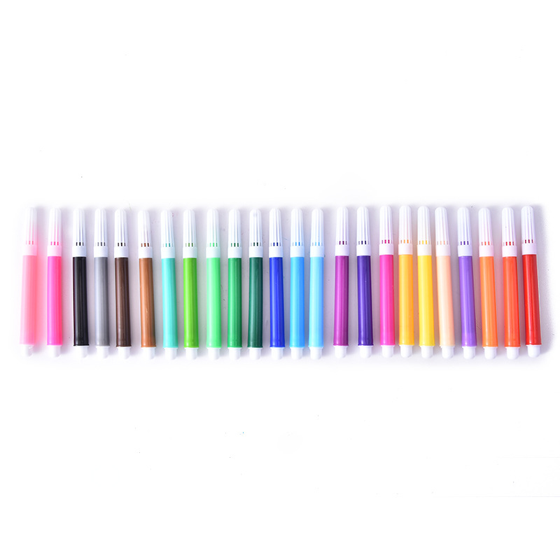 Factory children's art supplies washable color brush graffiti pen 3/4/5/6/8 color bag children's watercolor pen