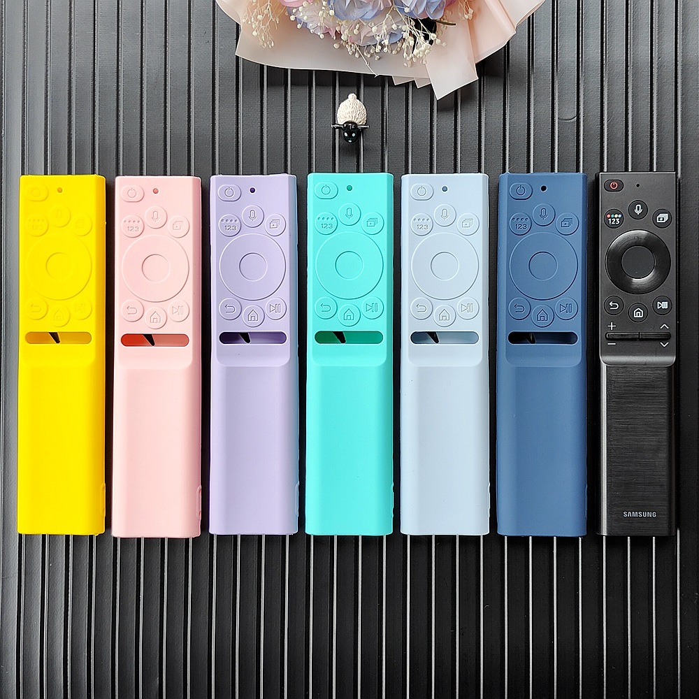 Suitable for Samsung TV remote control protective case Q70AQ60A voice soft silicone case solar thick anti-fall